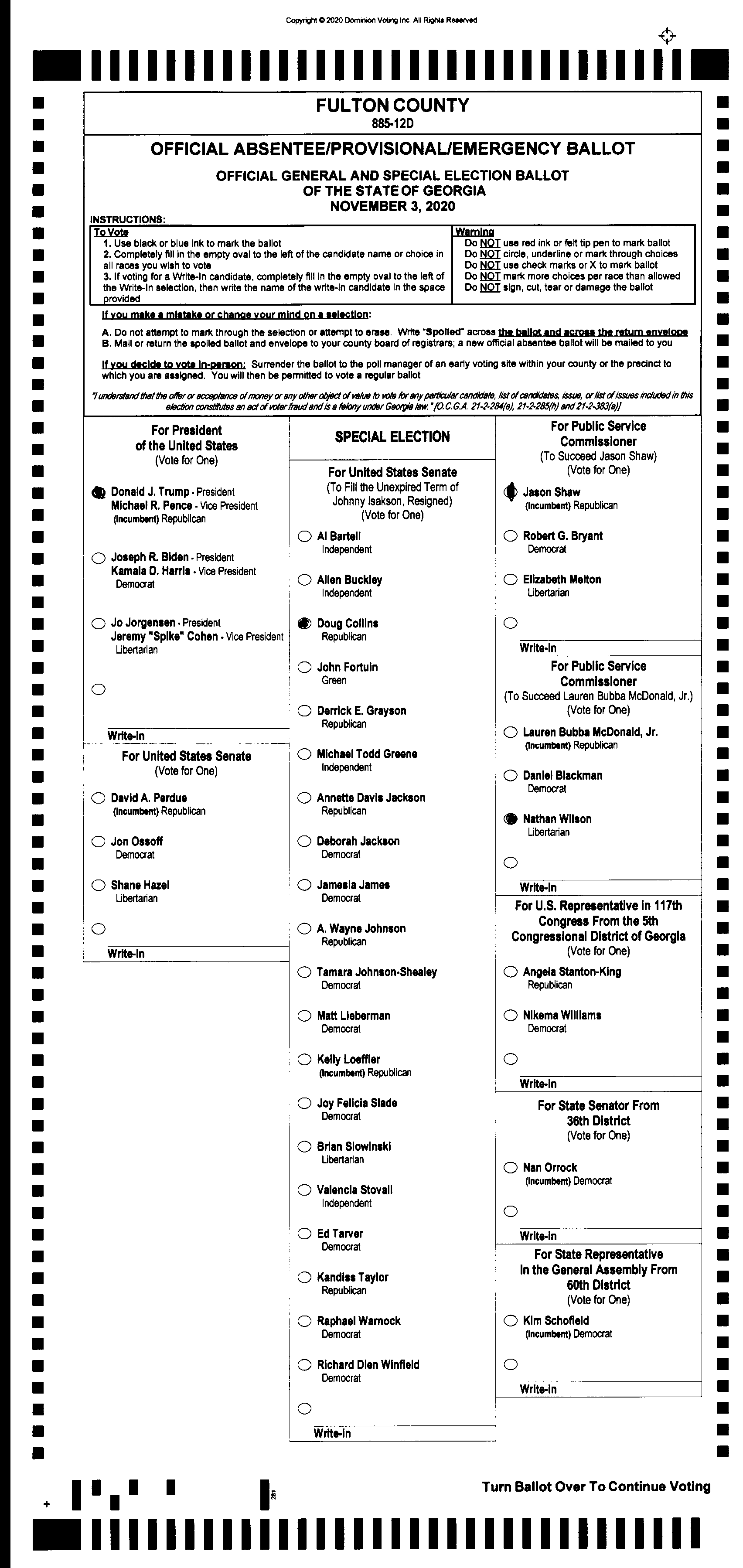 Doubled Ballot